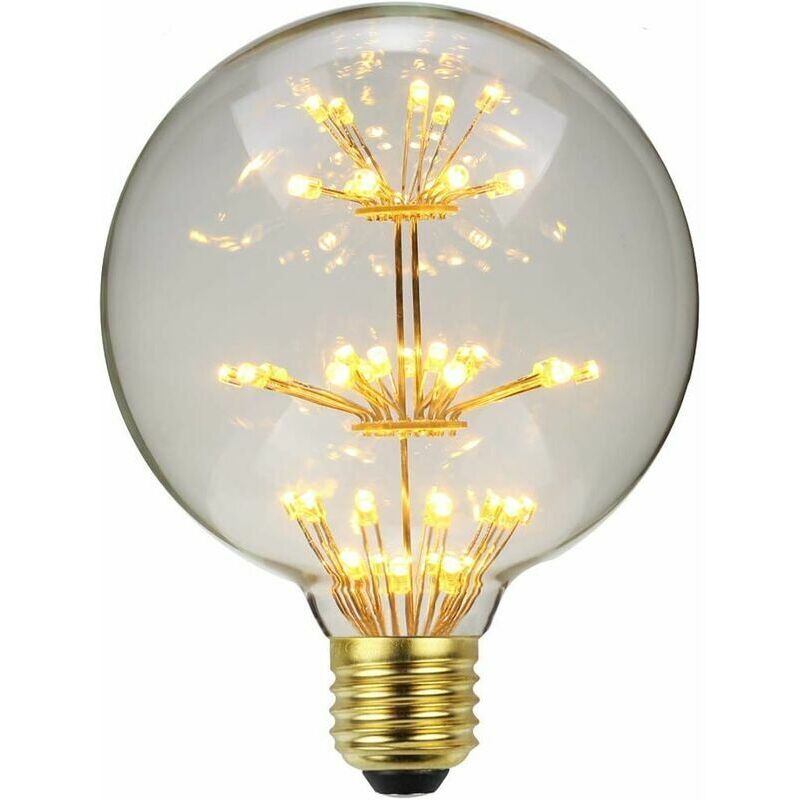 Led Ampoule Vintage Ampoule RGB Feu D'artifice Edison Ampoule G95 3W 220V E27 Ampoule Décorative