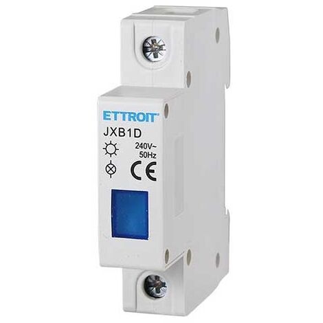 LED-Anzeige Blau Licht 230V 1 Modul DIN Ettroit JXB1D-19
