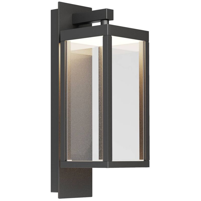 LED Applique Exterieur 'Ferdinand' en aluminium - gris foncé, transparent