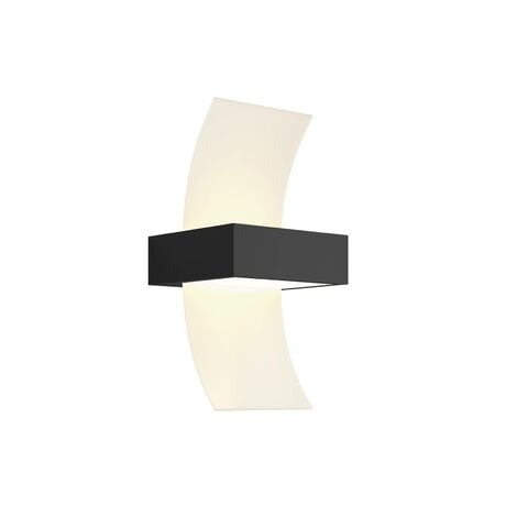 LED Applique Exterieur 'Skadi' en métal - gris graphite, blanc