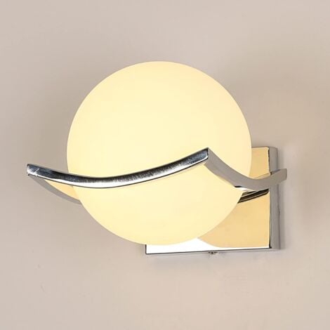 LED applique, Lampe murale de boule en verre, Spots muraux intérieur-Éclairage Mural moderne pour Escalier Cuisine Chambre Couloir