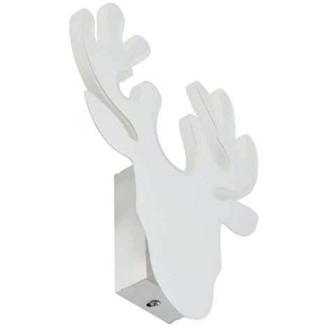 LED Applique Murale 'Hirvi' en métal pour salon & salle à manger