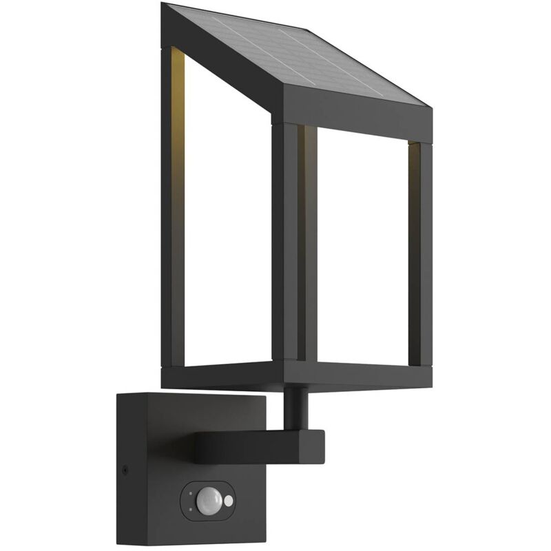 LED Applique Murale Solaire 'Timeo' en aluminium - gris graphite (RAL 840-M)
