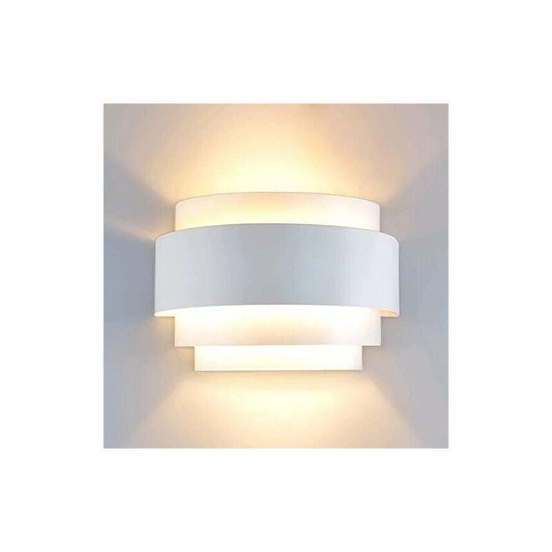 Galozzoit - led Appliques Murales Intérieur Up Down Applique Murale Moderne Blanc Downlighter pour Salon Chambre Couloir Couloir, Blanc chaud(Ampoule