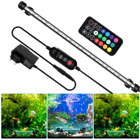 LED Aquarium Beleuchtung IP67 Wasserfest RGB Licht Aufsetzleuchte Dimmbar Fisch Tank Unterwasser Lampe 92.5cm