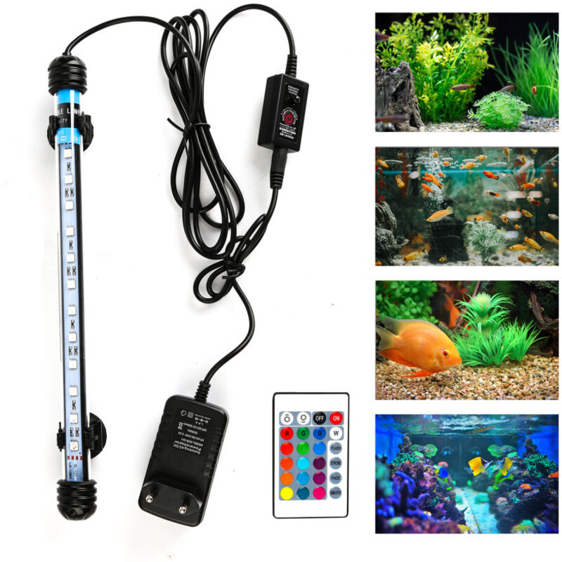 Swanew - 9W led Aquarium Lighting Aquarium Light rvb Fish Tank Spotlight Coquillages