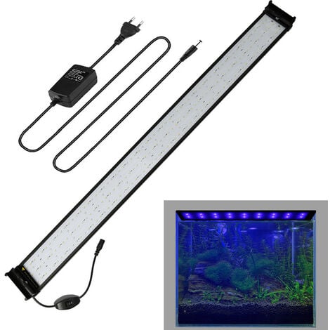 Fdit LED Aquarium Licht Doppel ON/Off Schalter wasserdicht Clip on Lampe energiesparend hellsten Licht
