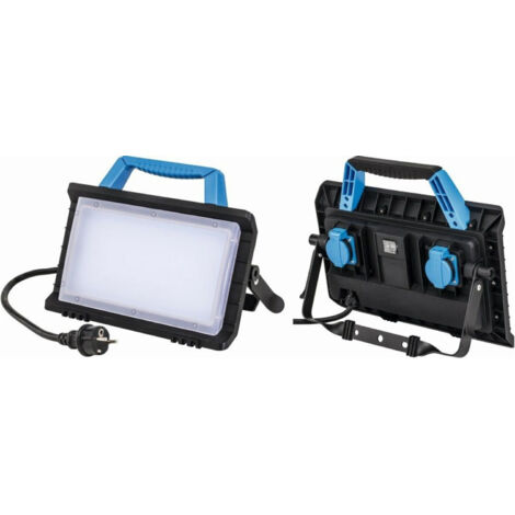 LED Arbeitsleuchte 45W "Optiline" IP54 m. 2x Schukodose m. 3m Anschlußkabel