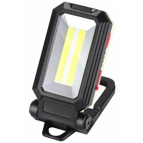 LED-Arbeitsleuchte, Campingleuchte, wiederaufladbar, LED-Strahler, wiederaufladbare Arbeitsleuchte, COB-Werkstattlampe, Taschenlampe mit Magnetfuß für Garage, Camping, Notfall usw.