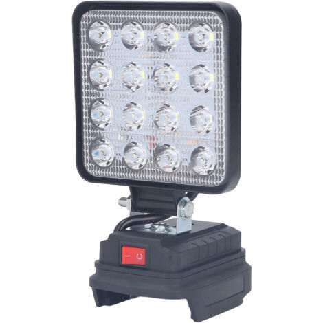 LED-Arbeitsleuchte, kabellos, 18 V Lithium-batteriebetrieben, superhelle Outdoor-Sicherheitslampe, Flutlicht, Strahler für BL1830 1840 1850