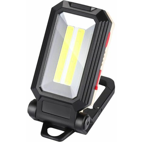 LED-Arbeitslicht Campinglicht Wiederaufladbarer LED-Scheinwerfer Wiederaufladbares Arbeitslicht Werkstattlicht COB-Taschenlampe Magnetfuß-Taschenlampe für Garage, Camping, Notfall usw.