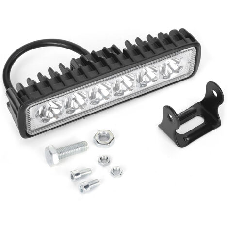 LED-Arbeitsscheinwerfer, 18W 6500K 1800LM 6LED Arbeitsscheinwerferleiste Wasserdicht Auto Motorrad Fahrlampe für Offroad.