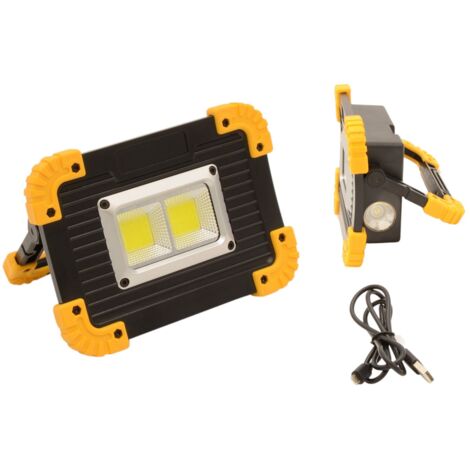 LED- Arbeitsstrahler mit Powerbank Arbeitsleuchte Strahler Baustrahler Lampe