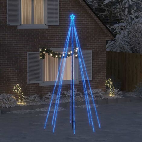 LED árbol de Navidad interior y exterior 576 LED azul 3,6 m vidaXL