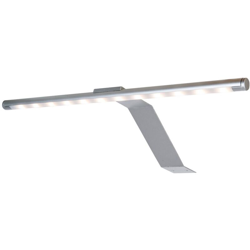 LED Spiegelleuchte Metall Schlafzimmer Wohnzimmer Wandlampe silberfarben B 32 cm