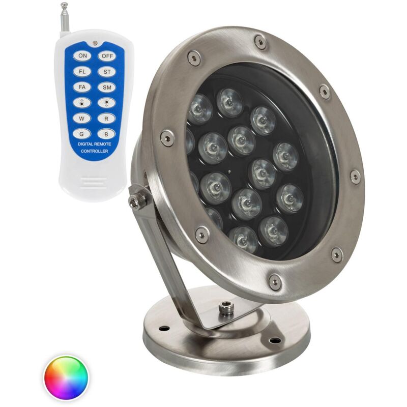 LED-Strahler RGB Oberfläche Tauchfähig 24V DC 15W IP68 RGB - RGB