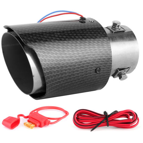 LED-Auspuffblende, Auspuffrohr und Dichtung, Auspuffrohr-Endrohr, Schalldämpfer, LED-Blende, Auto-Ersatzteil, Einlass 63 (Warnsignal)