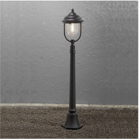 LED Außen Standlaterne Wegeleuchte im Landhausstil, schwarz, Höhe 118cm