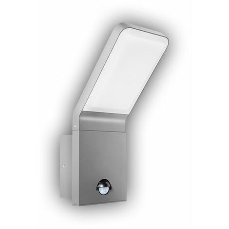 LED Aussenlampe NINA mit Bewegungsmelder silber