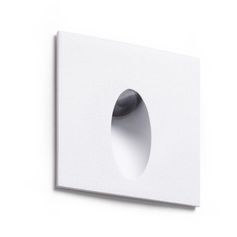 LED Außenleuchte 3W Einbau Wand Quadratisch Adam 2700K Weiß Warmweiß