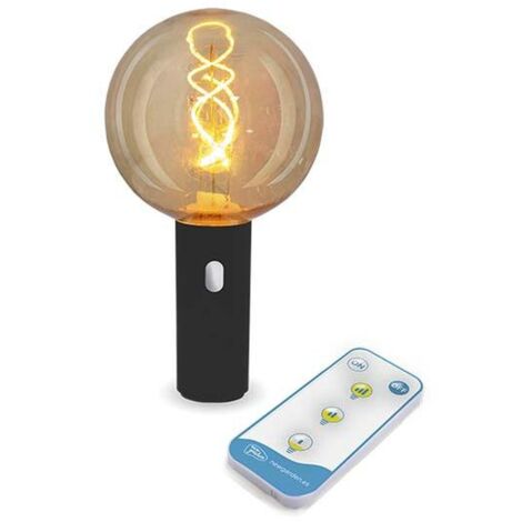 LED Außenleuchte Akku dimmbar Fernbedienung IP54 warmweißes Licht 2200 K D: 12 cm rund Hängelampe außen Balkon Garten