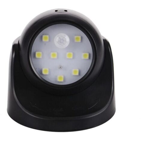 LED-Außenstrahler, Außenstrahler mit Bewegungsmelder, Kabelloser LED-Außenfluter, 150 Lumen, Abnehmbare Kugel, 360 Grad Dreh- und Neigefunktion, Batteriebetrieben