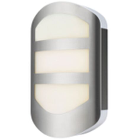 LED Außenwandleuchte Edelstahl IP44 28 cm hoch 3000 K warmweiß 600 lm Modern Außenleuchte Wand