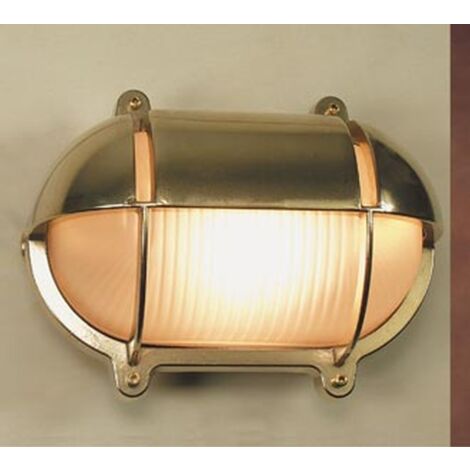 LED Außenwandleuchte Garten Haus IP54 3000 K 252 lm Messing Maritim Wandlampe