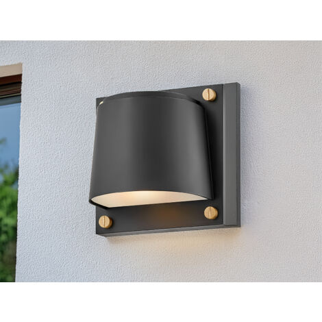LED Außenwandleuchte SCOUT Downlight Schwarz, Höhe 16,5cm