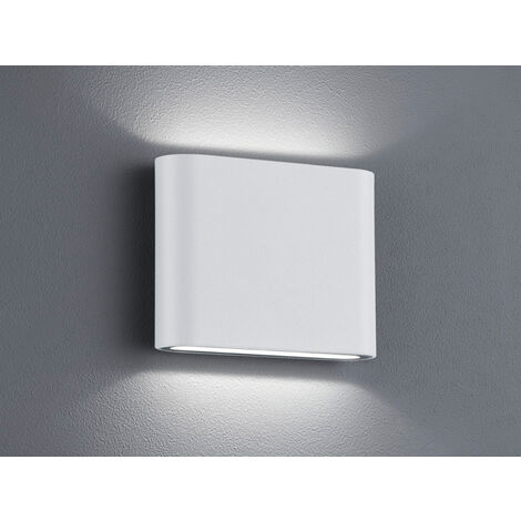 LED Außenwandleuchte THAMES Up and Down Light in Weiß, Breite 11,5cm