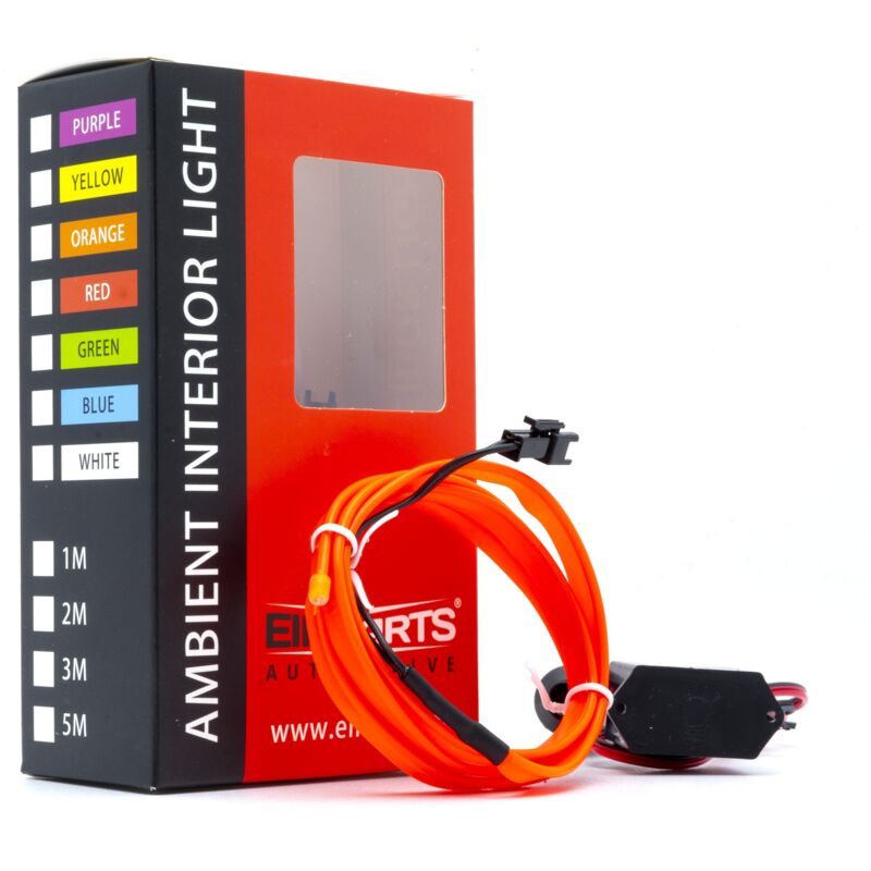 Led Auto Lichtleiter Umgebungslicht 12V Rot 1 Meter