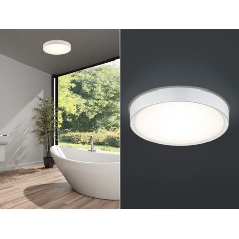 LED Bad Deckenleuchte CLARIMO in Weiß IP44, Ø 33cm