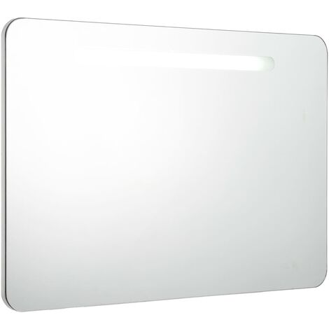 LED-Bad-Spiegelschrank 80x9,5x55 cm vidaXL - Weiß
