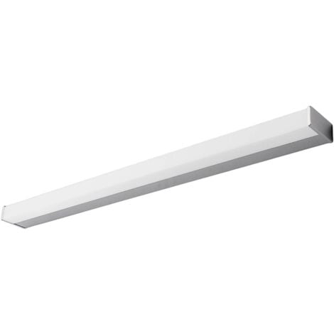 LED-Bad- und Spiegelleuchte Philippa eckig 88cm - chrom, weiß