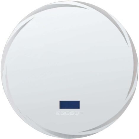 LED-Badezimmer-Spiegel TANAY 60 cm 60 cm mit Bluetooth-Lautsprecher Silber