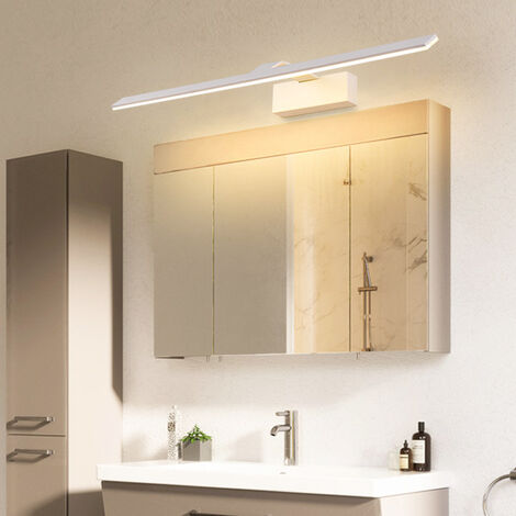 LEDMOMO 18 Zoll Spiegelleuchten Badlampe LED 12W Beleuchtung Wandleuchte für Badezimmer Spiegelschrank Warmweiß 