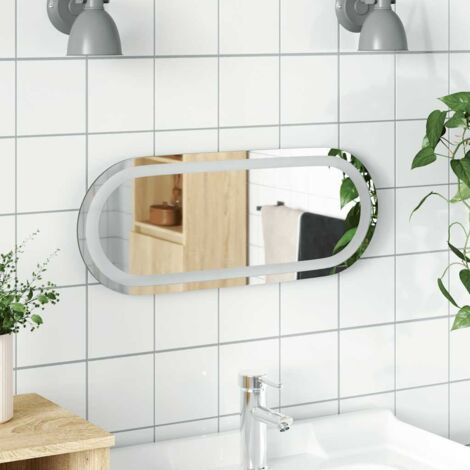 LED-Badspiegel 50x20 cm Oval vidaXL