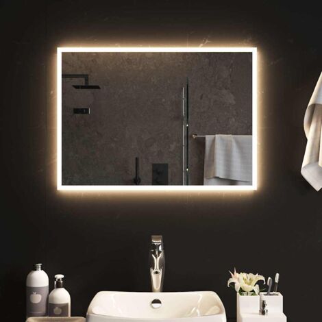 LED-Badspiegel 70x50 cm vidaXL