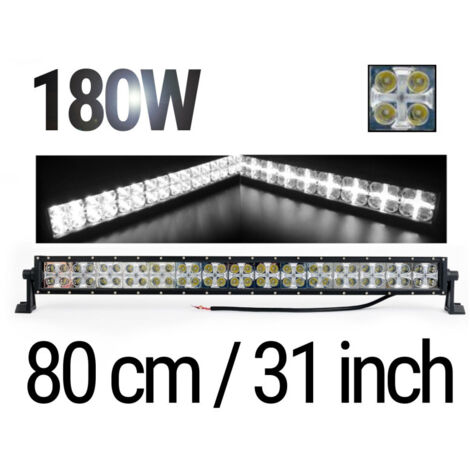 LED Bar 80 см – ЛЕД Диоден Бар Прожектор с дневна светлина CROSS DRL 180W, 12V/24V с 2 режима на работа