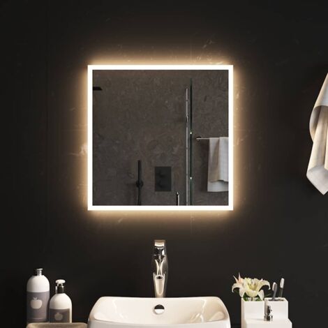 LED Bathroom Mirror 50x50 cm vidaXL