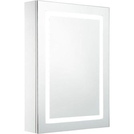 LED Bathroom Mirror Cabinet 50x13x70 cm vidaXL
