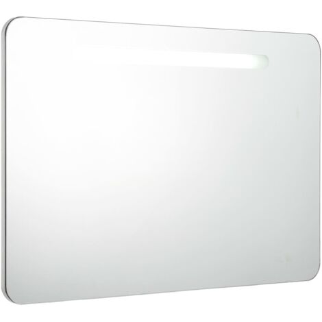 LED Bathroom Mirror Cabinet 80x11x55 cm