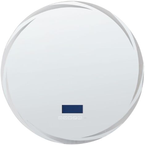 LED Bathroom Mirror TANAY 60 cm 60 cm with Built-In Bluetooth Speaker Silver
