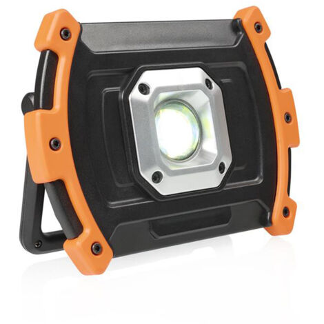 LED Baustrahler Akkustrahler per USB aufladbar, 1000 Lumen, Tageslichtweiß