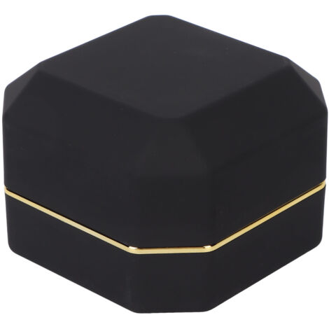 LED-beleuchtete Ohrringbox – Ideal für Verlobungen, Hochzeiten oder als Geschenk – Schwarz