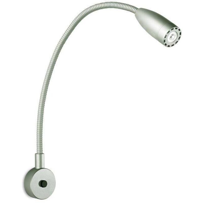 Leds-c4 - Bed - led 1 Light Indoor Verstellbare Wandbettleuchte Leselampe Grau