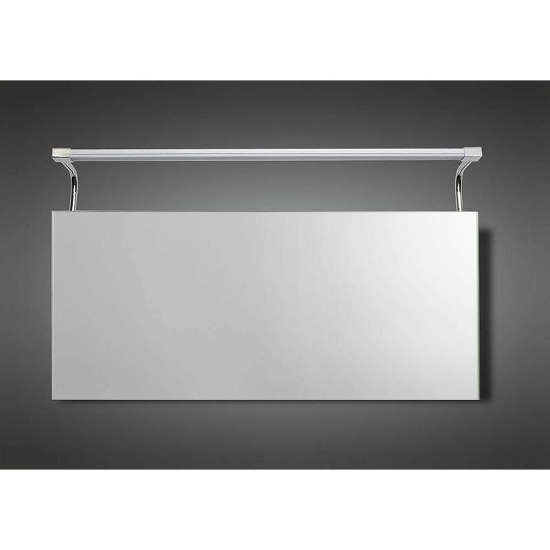 09-diyas - Sisley 10W LED Big Double wall light IP44 4000K, 850lm, silver / frosted acrylic / polished chrome