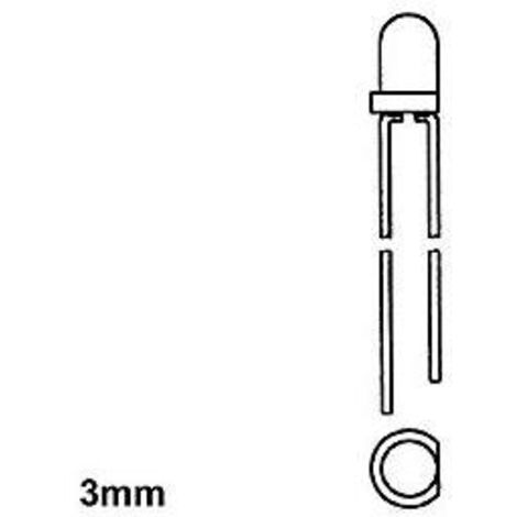 Led Blanche 3mm Transparent - 6300mcd - 20ma
