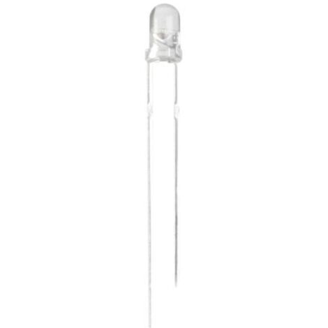 Led Bleue 3mm Transparente - 2200mcd - 20ma
