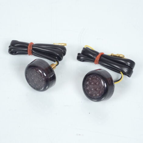 LED-Blinker rund, rauchfarben, Motorrad Shin Yo Micro Disc